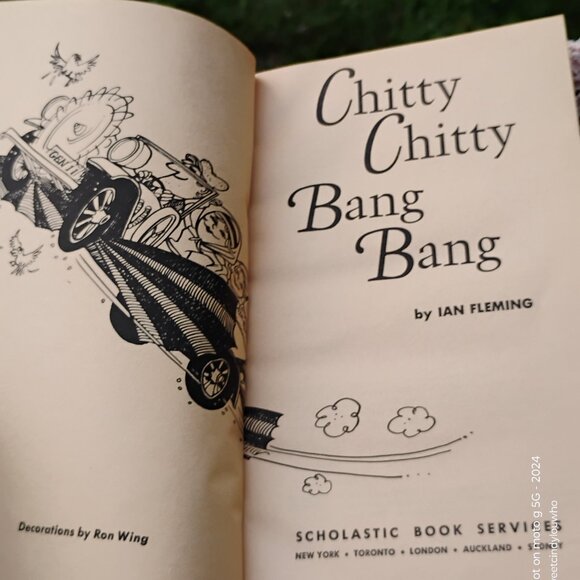 paperback Chitty Chitty Bang Bang youth novel fiction chapter book dated 1969 - Picture 4 of 11